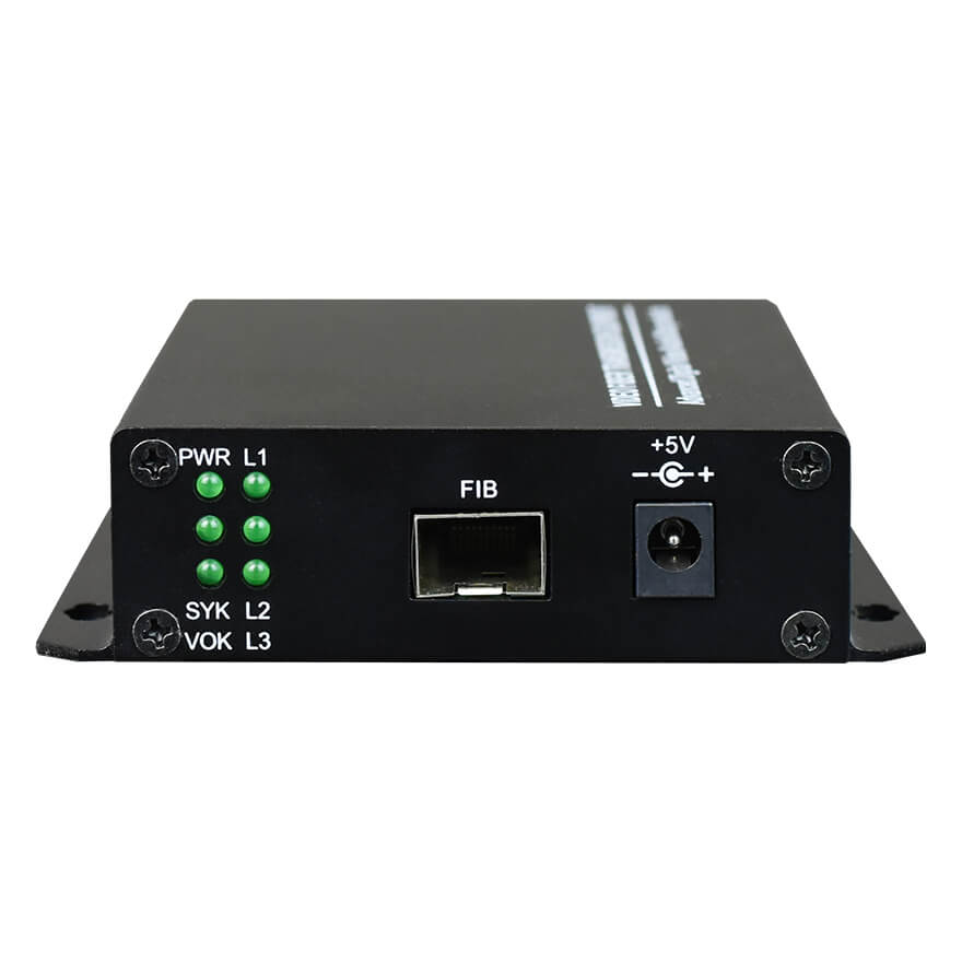 DVI Fiber Optic Extender | DVI to Fiber Converter (4K@30Hz)