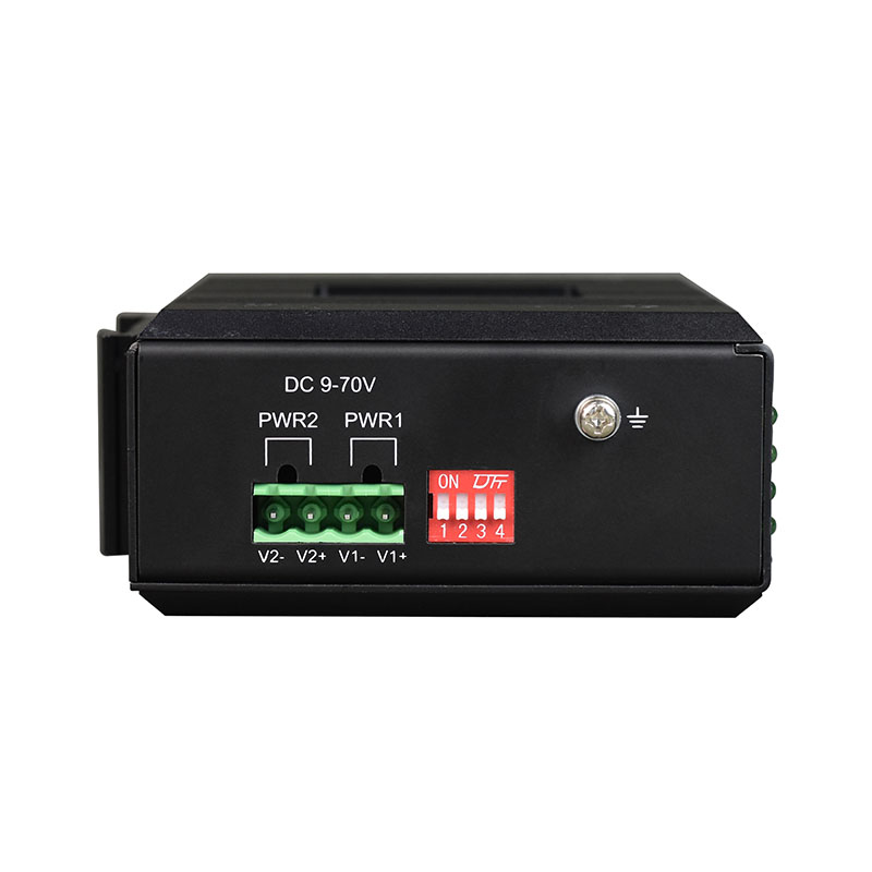 Managed Din-Rail 4-Port 10/100/1000Base-T 802.3af/at POE + 2-Port 1000M SFP Industrial Switch (Dual DC supports POE+)