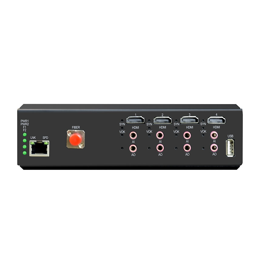 2K HDMI & USB KVM over Fiber Extender (2-Ch Bidirectional or 3-Ch Forward + 1-Ch Reverse)