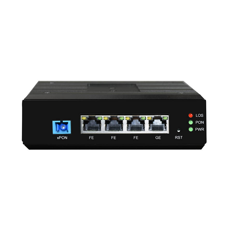 Industrial 1-Port GE + 3-Port FE EPON/GPON (XPON) ONU