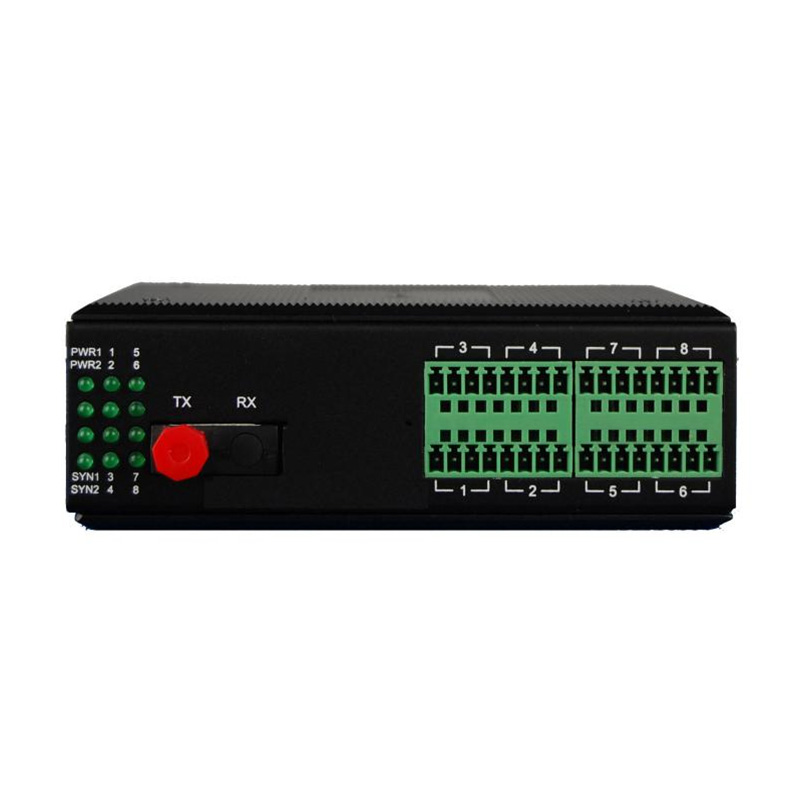 8 Port 4-20mA Analog + 4 Port Serial/8 Port Dry Contact Fiber Converter