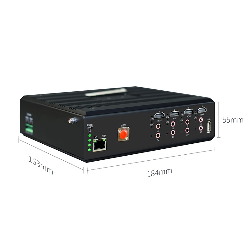 2K HDMI & USB KVM over Fiber Extender (2-Ch Bidirectional or 3-Ch Forward + 1-Ch Reverse)