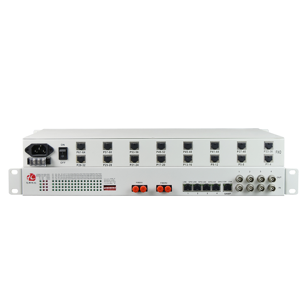 64 Channel Telephone POTS Line over Ethernet (IP) Extender