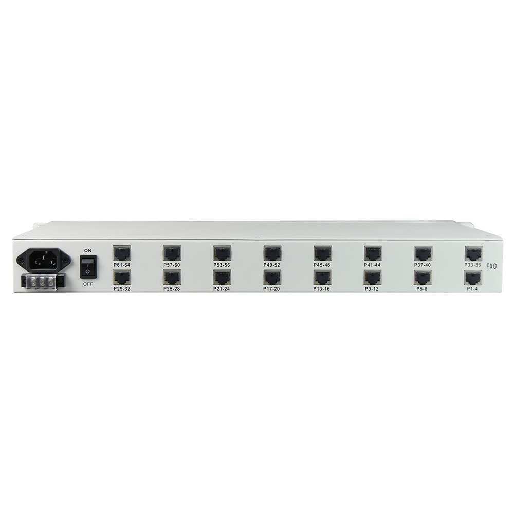 64 Channel Telephone POTS Line over Ethernet (IP) Extender