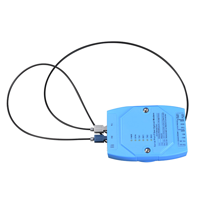 Industrial 1-Port Serial to Plastic Optical Fiber Converter