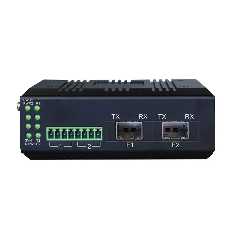 Ring Network Type 2-Port Serial to Fiber Converter (RS-232/422/485 All Available)