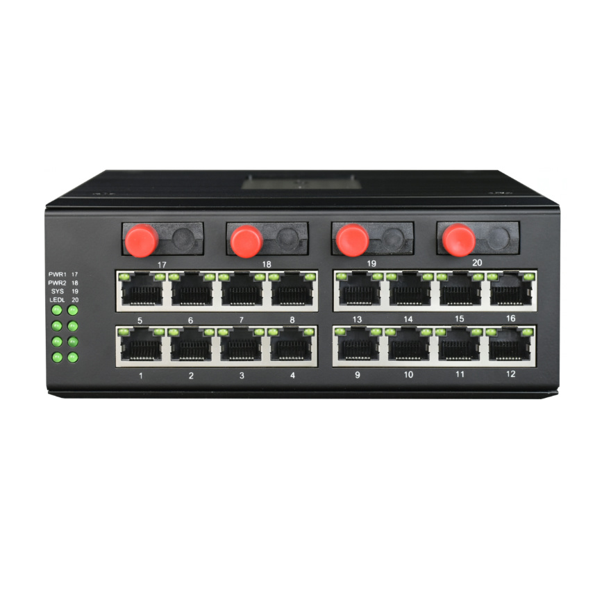 Manajemen Cahaya Industri 16*GE + 4*GE Network Switch