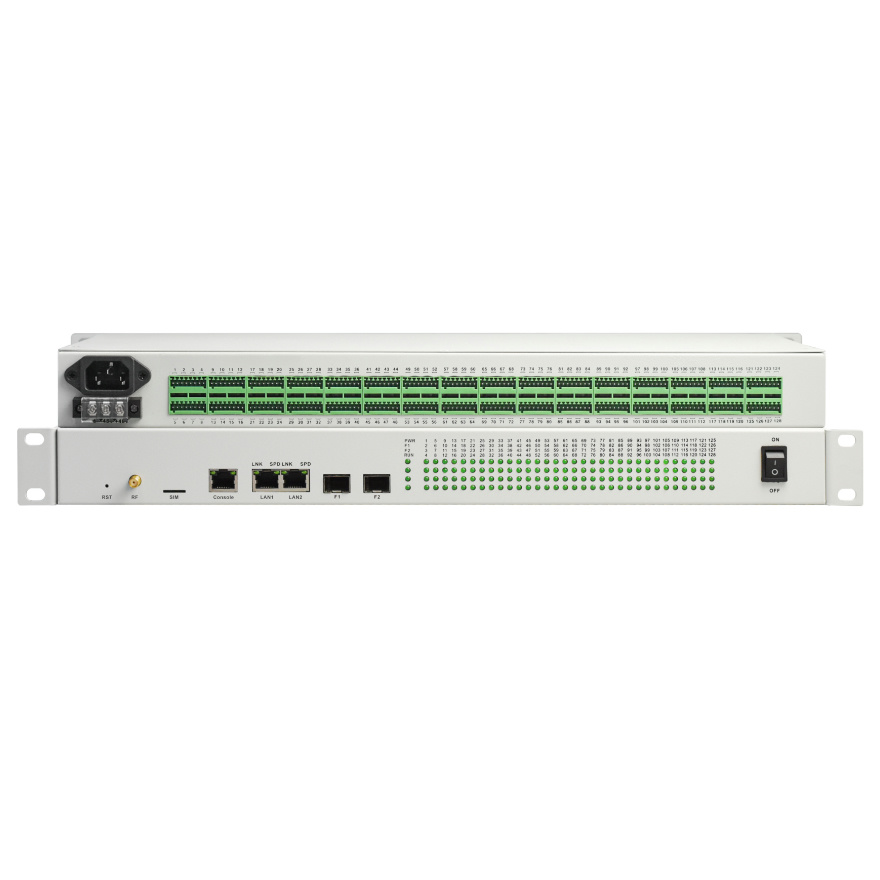 Rack-mounted 1-128 channel DI/DO/AI/AO to Ethernet-4G-Lora Remote Measurement and Control Terminal