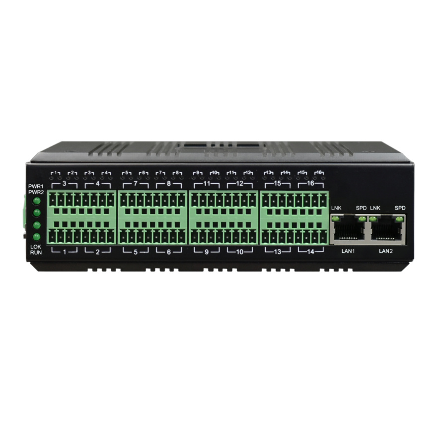 Industrial Din Rail 32 Channel DI/DO/AI/AO to Ethernet/4G/LoRa Remote Measurement and Control Terminal