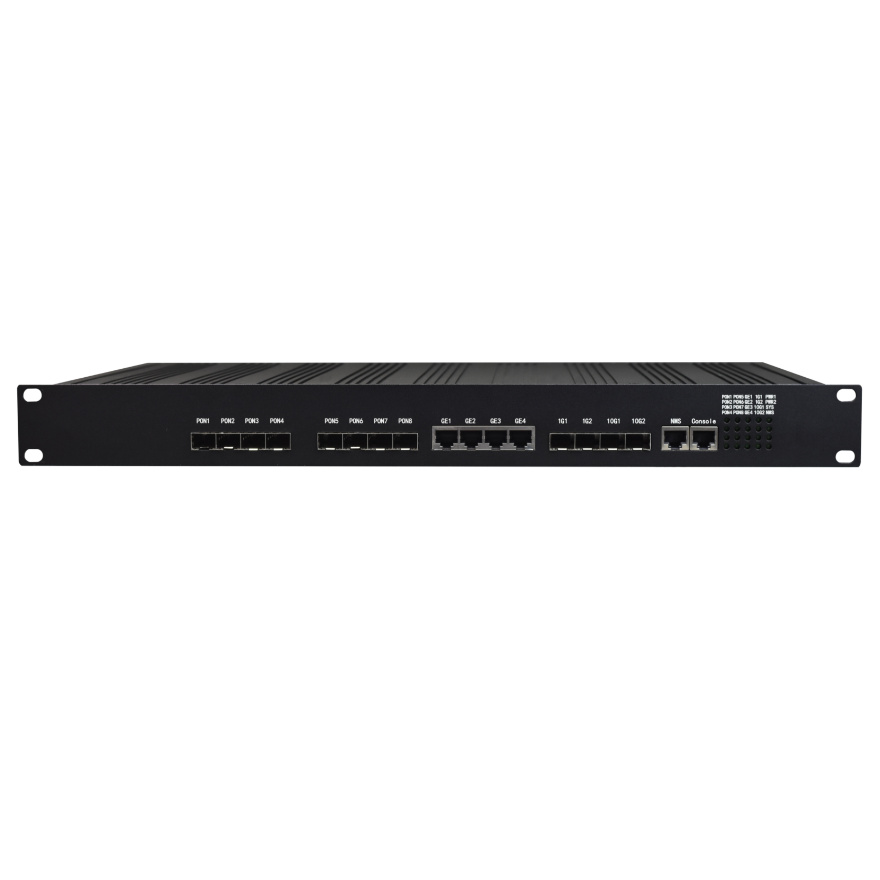 Промышленный 8-портовый GPON + 4-портовый Ethernet 1G + 2-портовый SFP 1G + 2-портовый SFP 10G GPON OLT FCX-9002