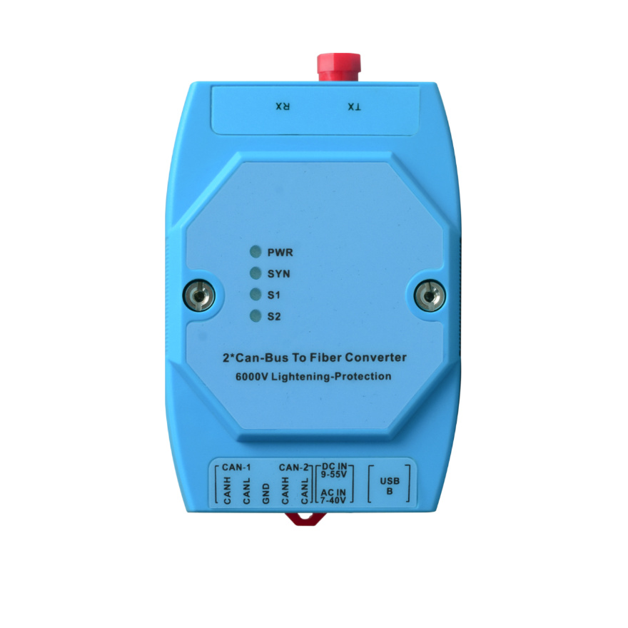 Industrial Din Rail 1-2 ch CAN Bus Fiber Modem | Adam Module