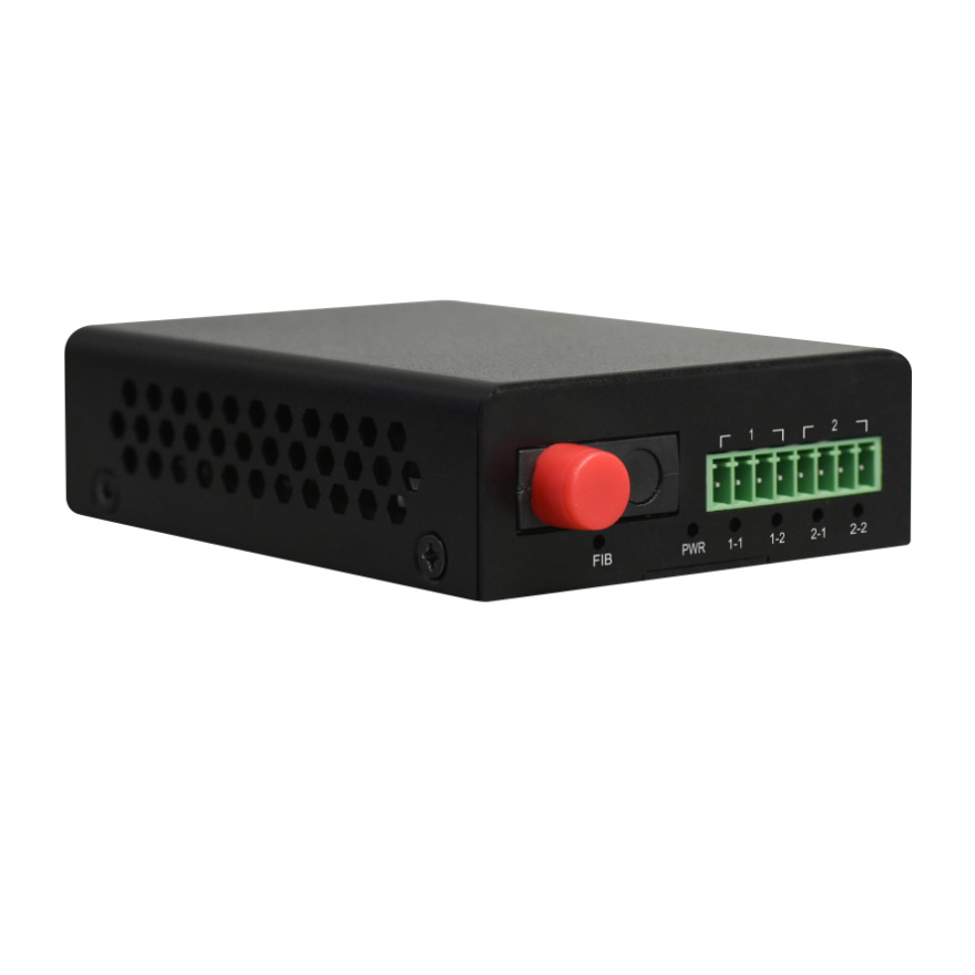Desktop 1-2 Channels RS232/422/485 Optical Fiber Modem
