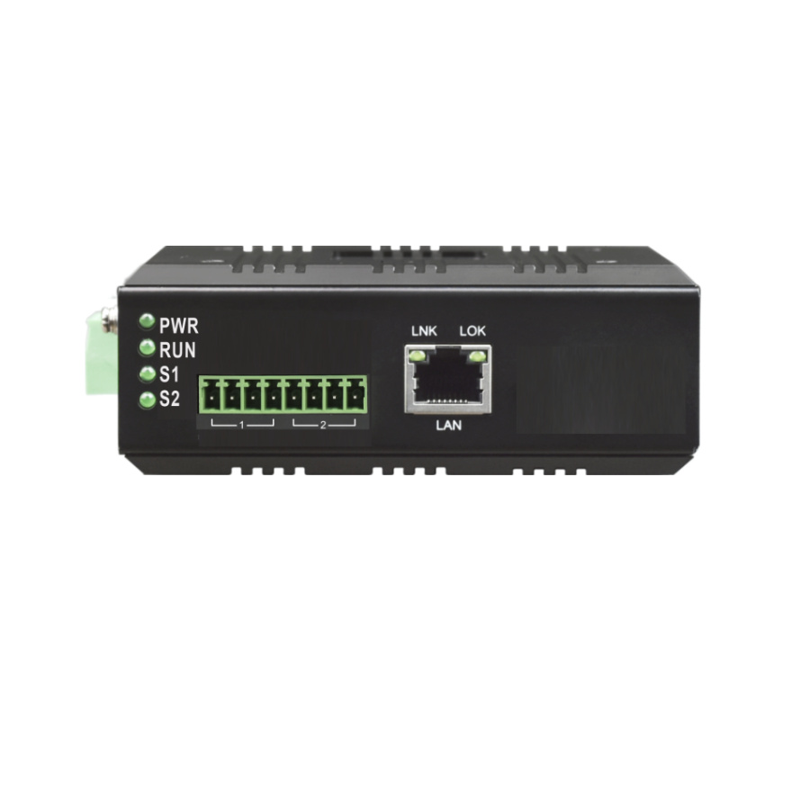 Industrial Din Rail 1-Channel CAN Bus + 1-Channel RS232-422-485 Server (Mini)