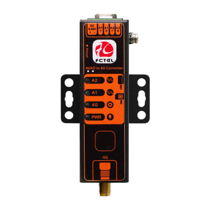 Lipstick Type 2 channels AI/AO/DI/DO 4G Remote Terminal Unit FCT-181222
