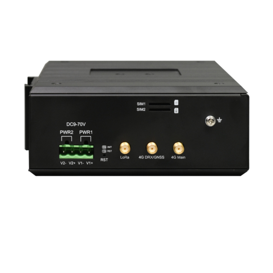 Industrial Din Rail 1*Lan + 1*Wan + 8*Serial + 28*DIDO/AIAO 4G CAT.4 Router (Support dual SIM dual standby)