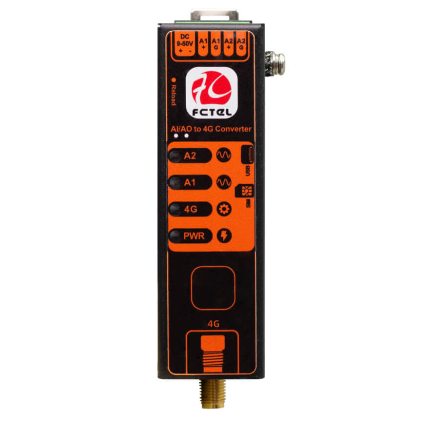 Lipstick Type 2 channels AI/AO/DI/DO 4G Remote Terminal Unit FCT-181222