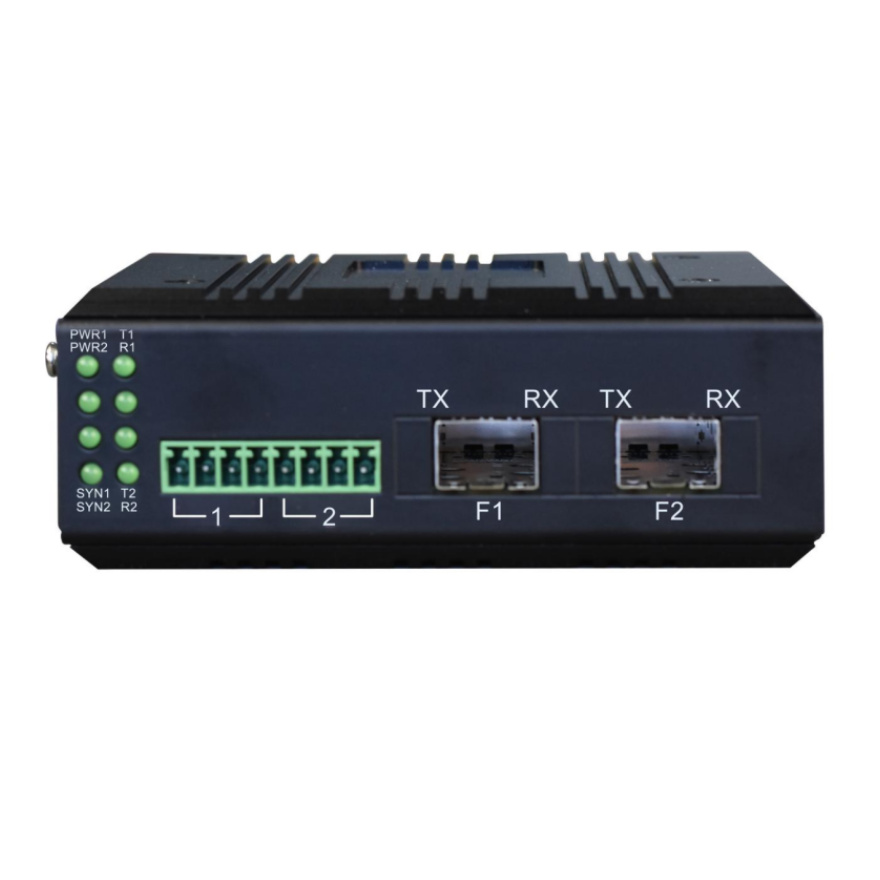 Industrial Din Rail 4 Channel Analog + Dry Contact + Serial port  Hybrid Optical Modem  (with fiber break retention function)FC2P-042918