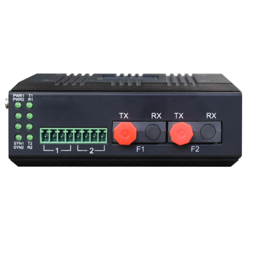 Industrial Din Rail 4 Channel Analog + Dry Contact + Serial port  Hybrid Optical Modem  (with fiber break retention function)FC2P-042918