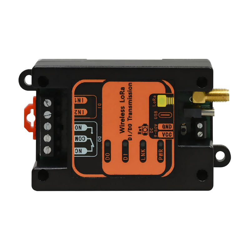 1 channel DI + 1 channel DO (supports AC250V 10A) LoRa Remote Transmission Terminal