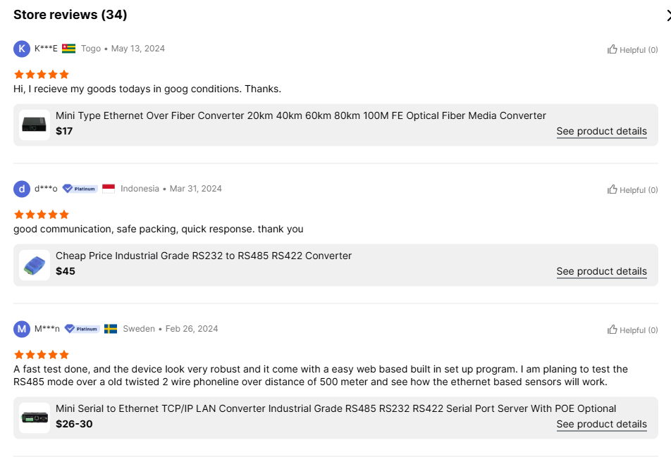 Customer reviews for FCTEL products and services