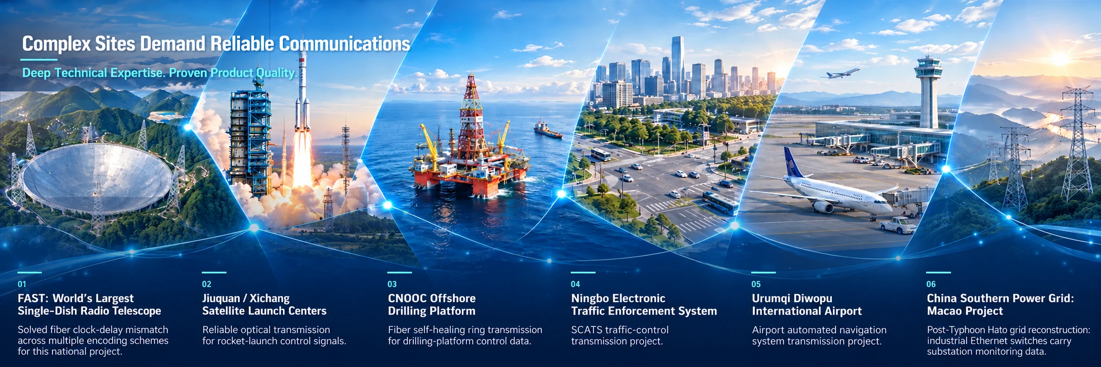 FCTEL communication projects and customer cases