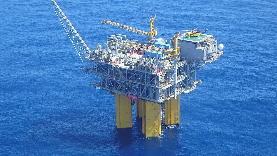 Representative offshore production platform in the Gulf of Mexico; not the CNOOC Tianjin project site