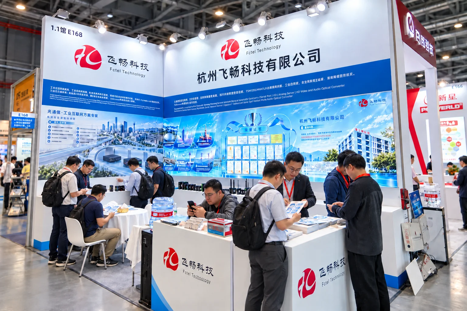 Product discussions at the FCTEL booth at CIIF 2026 in Shanghai