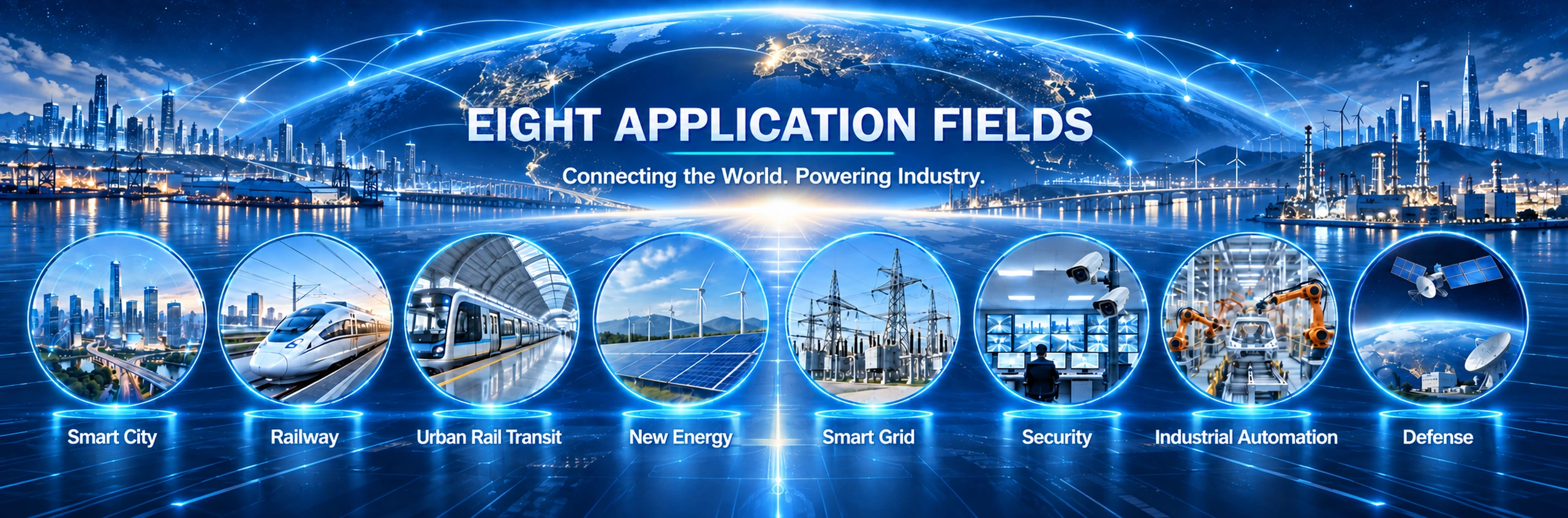 Eight FCTEL industrial communication application fields