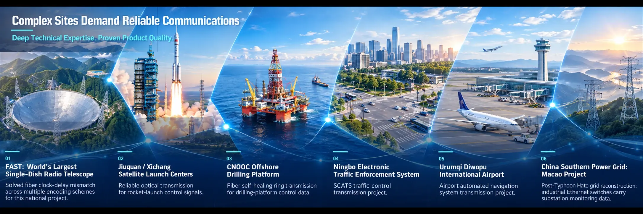 FCTEL communication projects and customer cases
