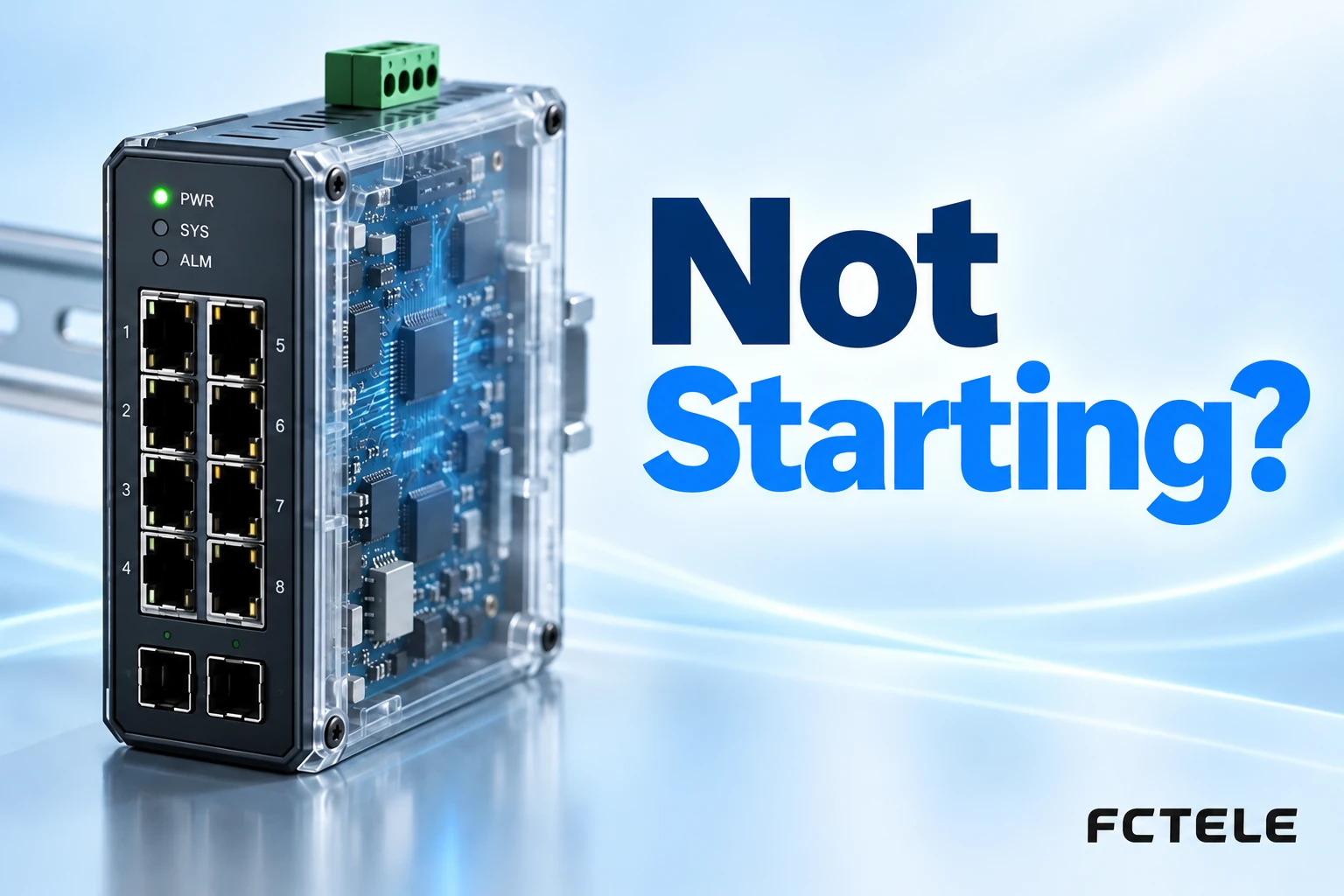 Industrial Switch Power Light On But Not Starting: Reset Timing, Management Reachability, and Diagnosis