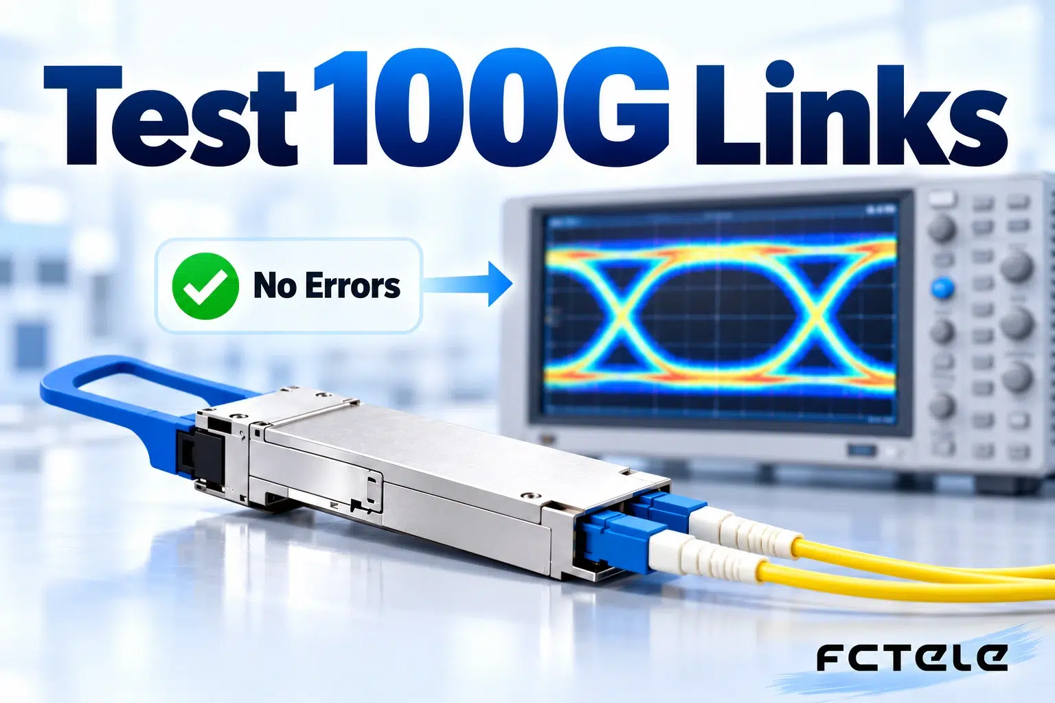 How to Test 100G Optical Communication: Modules, Optical Paths, and Bit Error Verification
