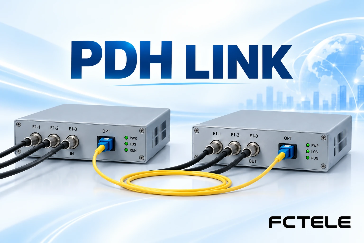 PDH Fiber Transmission: Point-to-Point E1 and Differences from SDH