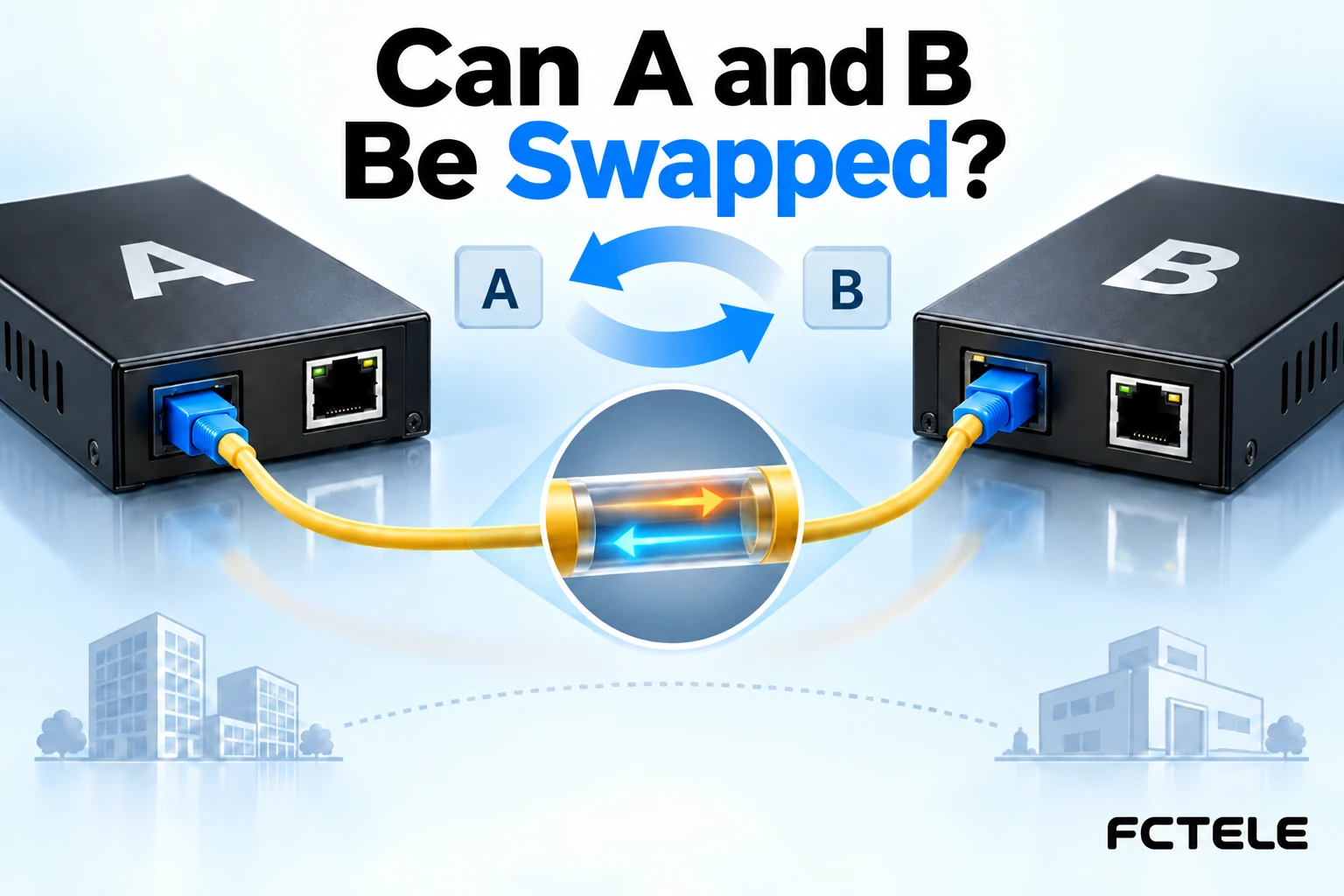 Can You Swap the Locations of A and B Single-Fiber Media Converters?