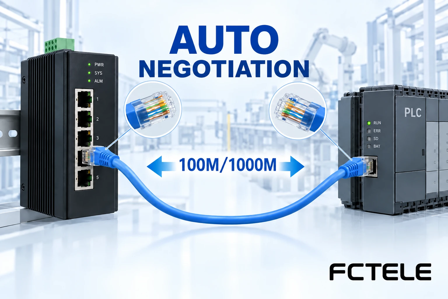 What Does Auto-Negotiation Mean on an Industrial Switch? Speed, Duplex and Downshift Diagnosis