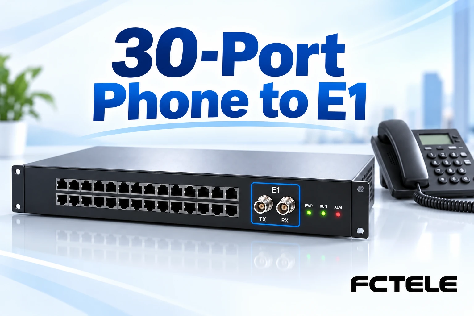 30-Channel Telephone Links: Paired Fiber vs E1 CAS Access