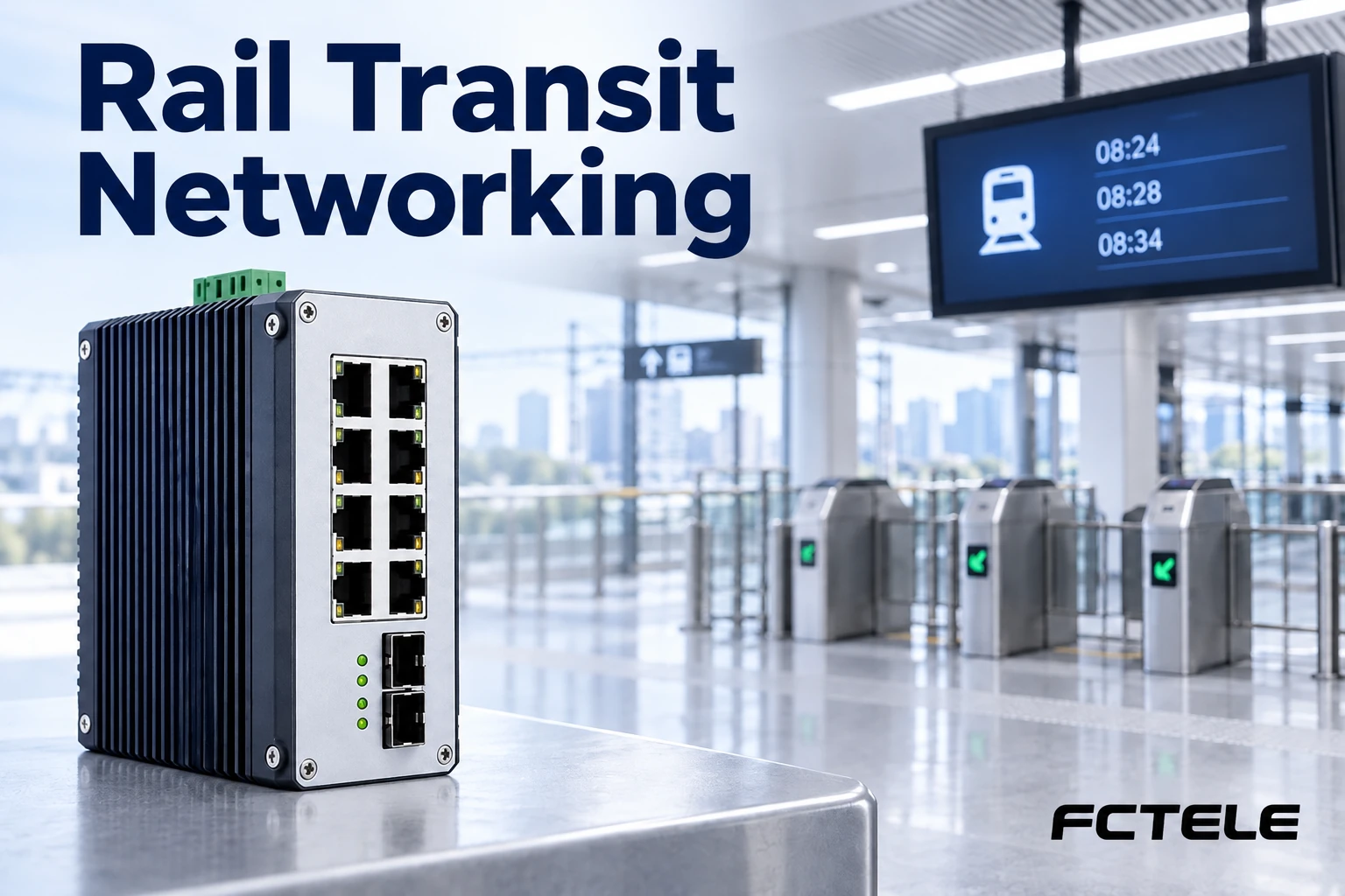 Rail Station Networks: PIS, Ticketing and Access Control