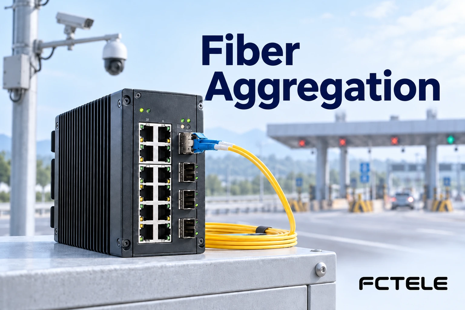 Roadside Industrial Networks: Fiber Aggregation and Testing