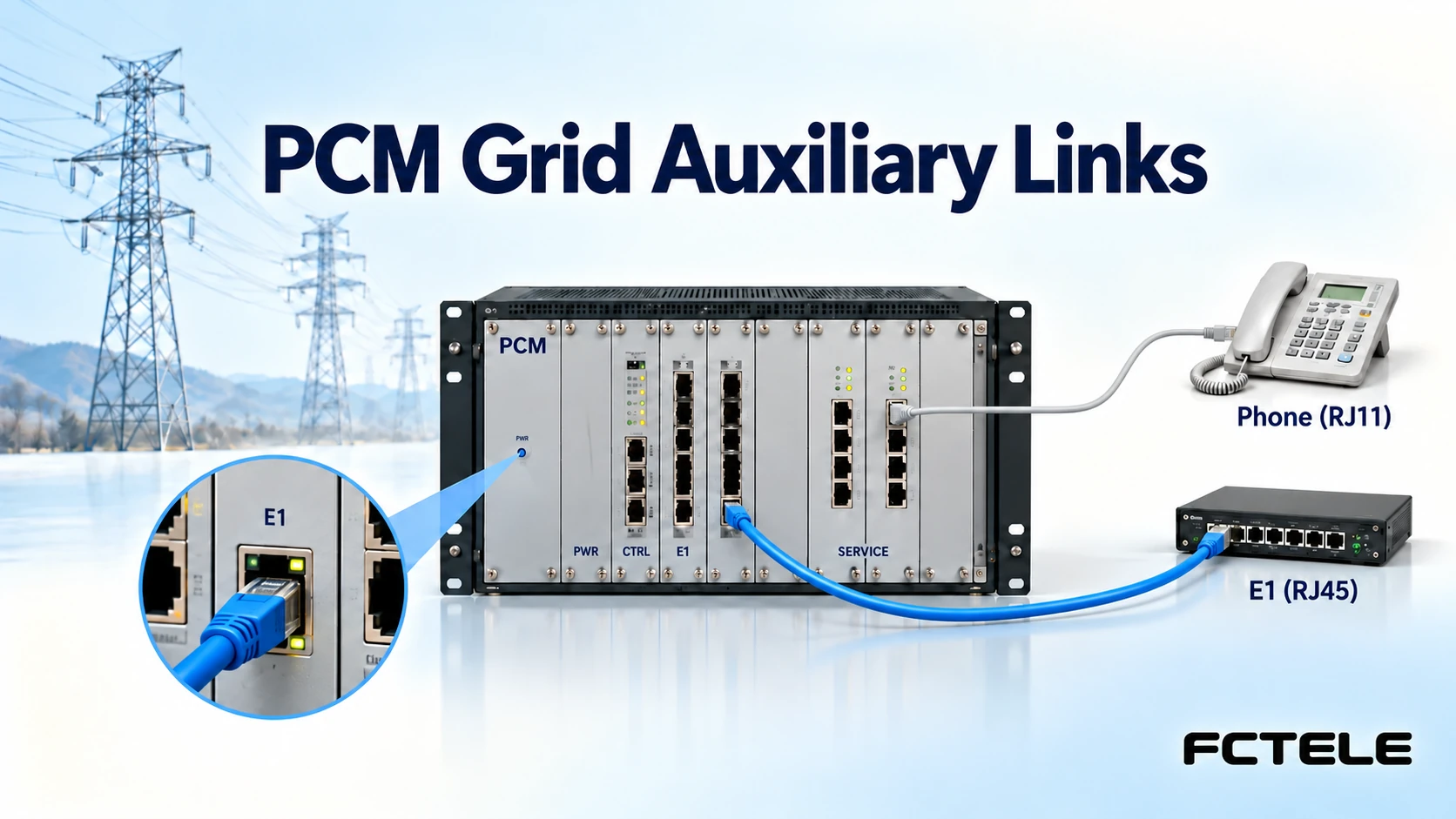 PCM for Grid Auxiliary Communication: Timing and Protection Limits