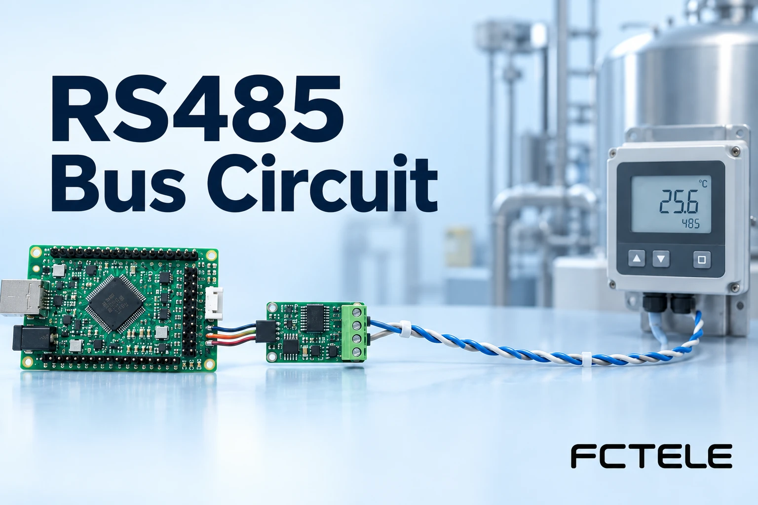 RS485 Bus Circuits: UART, Differential Signals and Half-Duplex