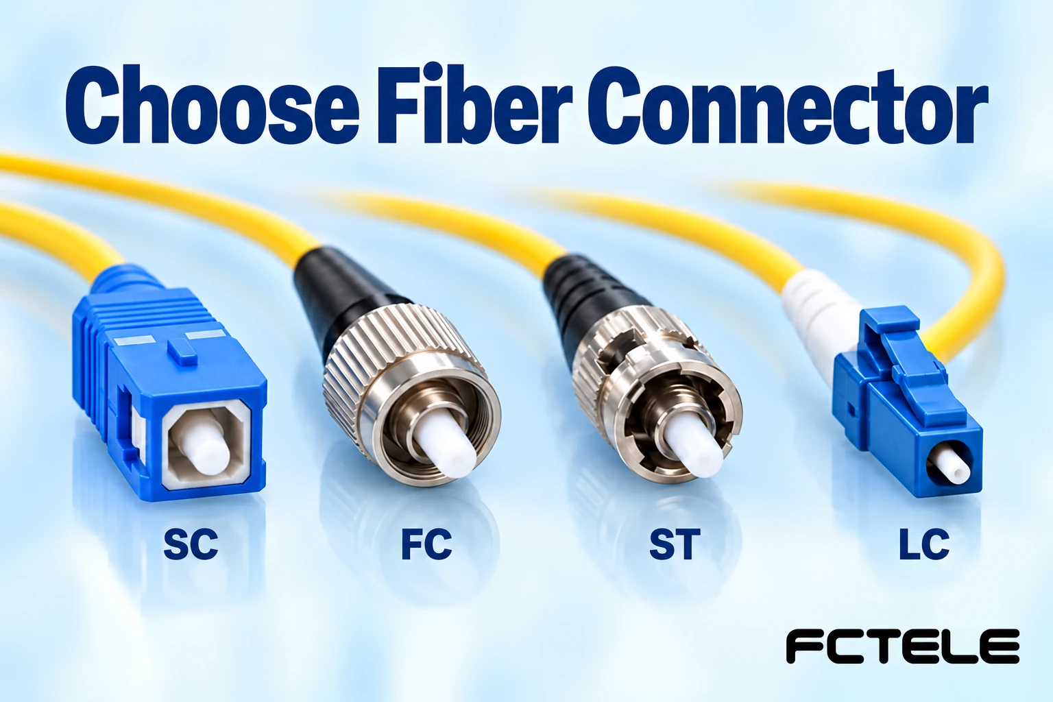 SC, FC, ST and LC Fiber Connectors: UPC/APC and Wiring