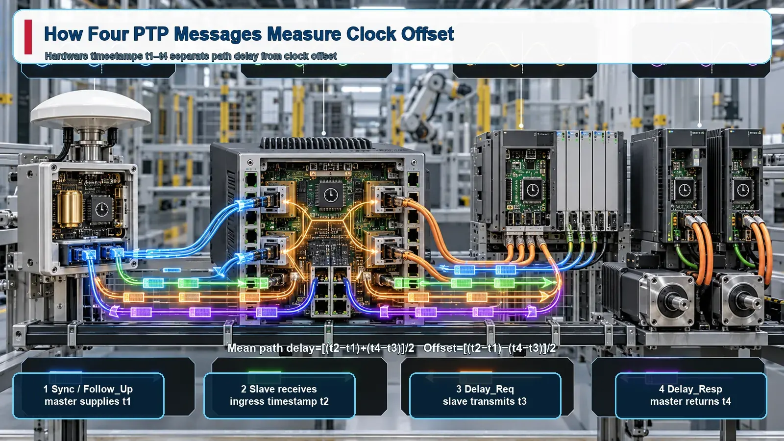 Industrial PTP Time Synchronization: Messages, Hardware Timestamps, and Acceptance Testing