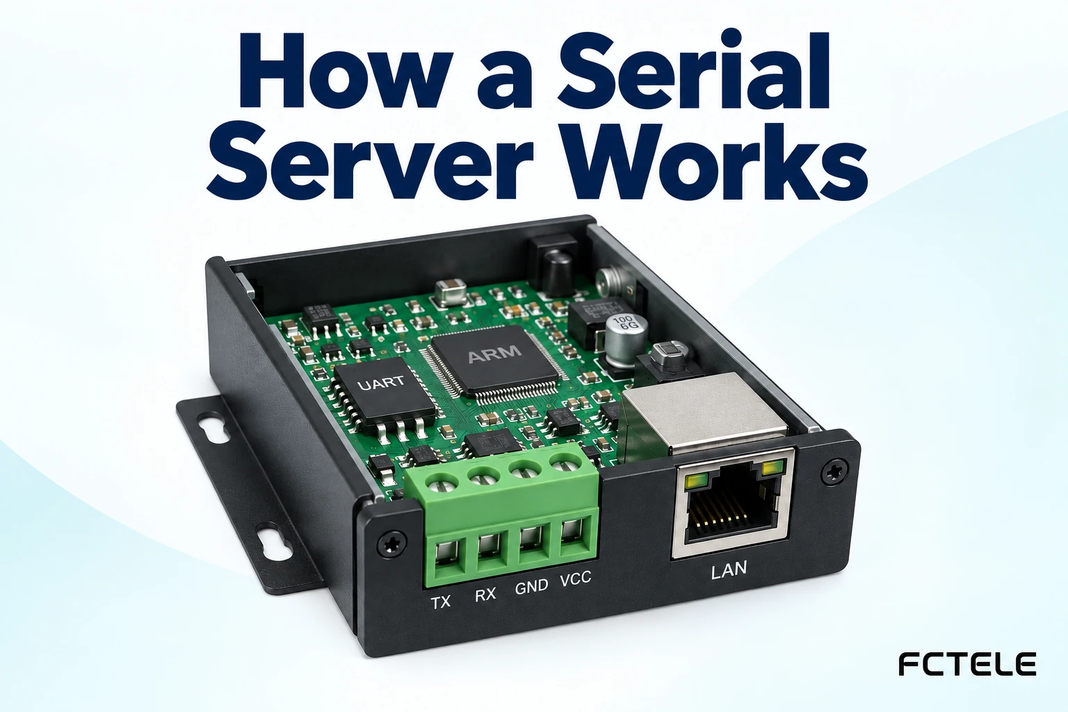 How a Serial Server Works Inside: Electrical Interfaces, UART, and Byte Buffering