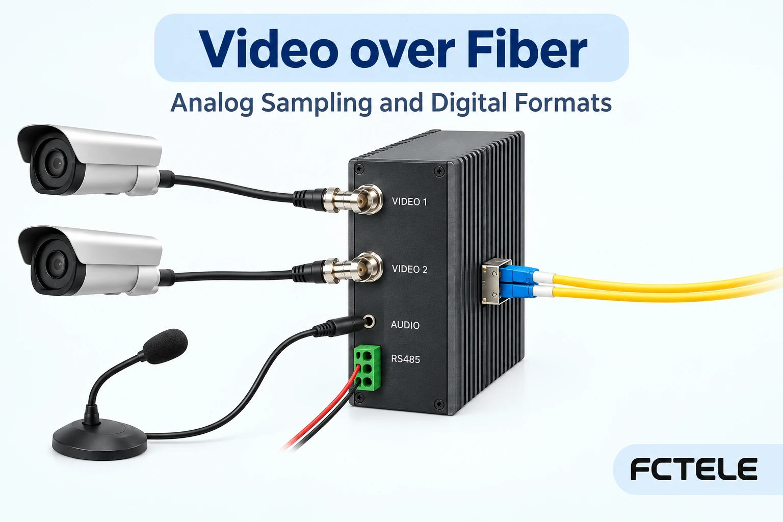 Multi-Service Video over Fiber: Analog Sampling and Digital Formats