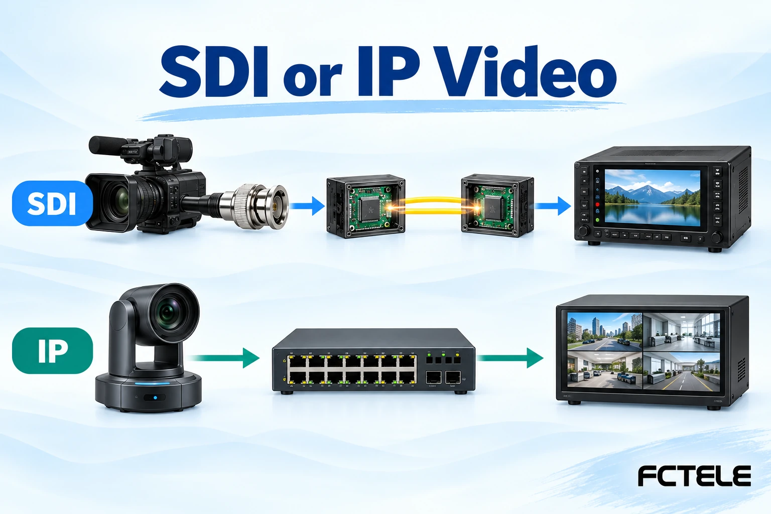 SDI vs IP Surveillance: Recording, Latency and Security