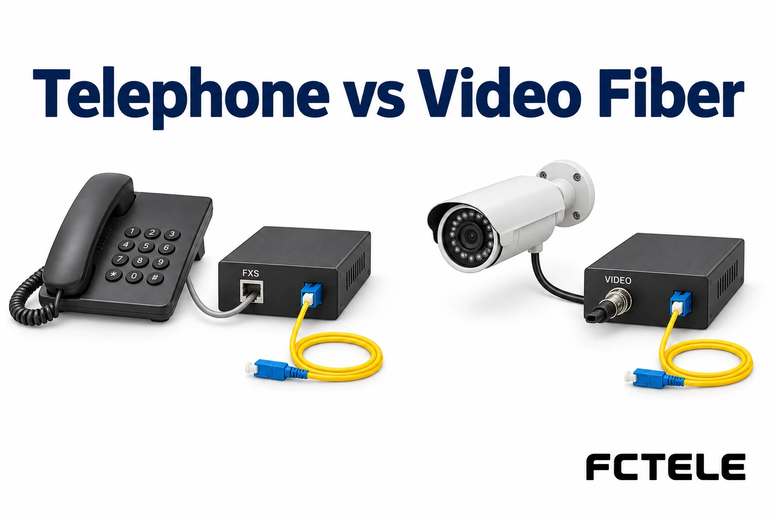 Telephone vs Video Fiber Converters: Interfaces and Services