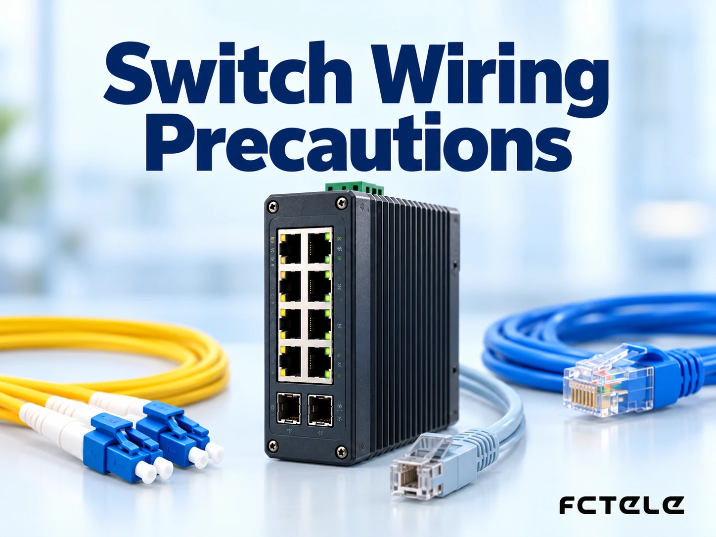 Industrial Switch Wiring Precautions: Optical Port Pairing, Console Connection, and Power-On Acceptance