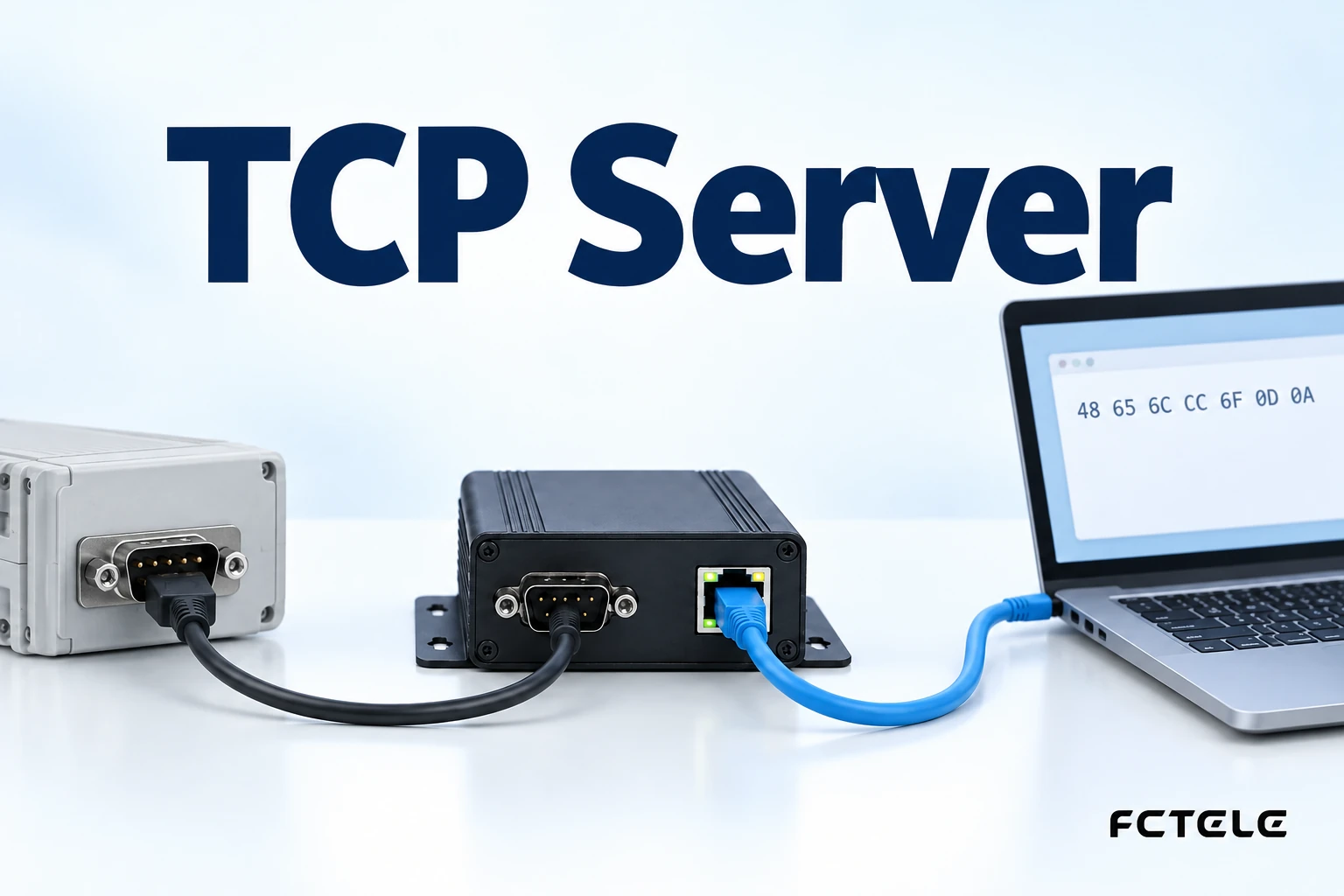How to Use a Serial Server TCP Server: Connections, Byte Streams, and Serial Parameters