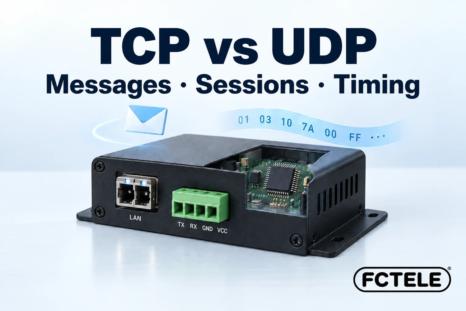 Serial Server TCP vs UDP: Messages, Sessions and Timing
