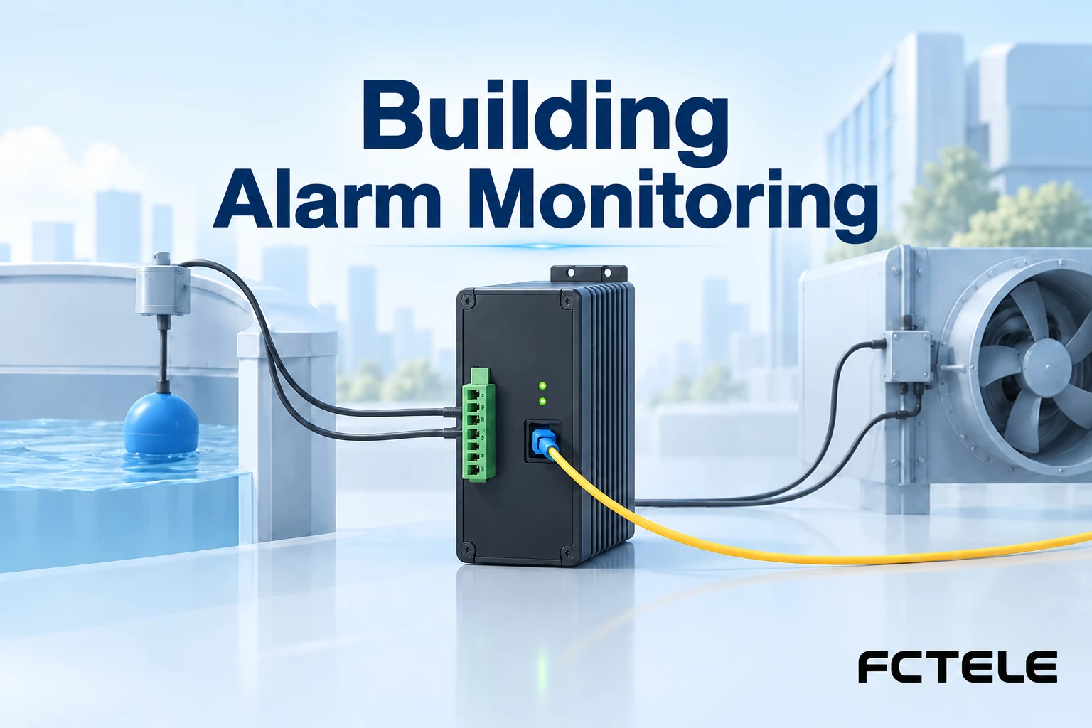 Contact-over-Fiber Links for Building Alarms and Equipment Status