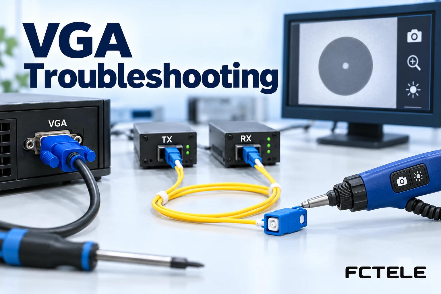 VGA Fiber Extender Setup: Baselines, Black Screens and Blur